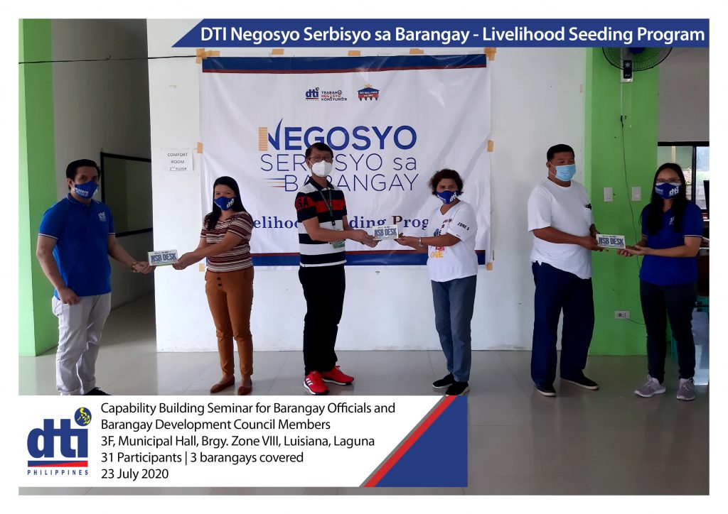 DTI Negosyo sa Barangay Participants