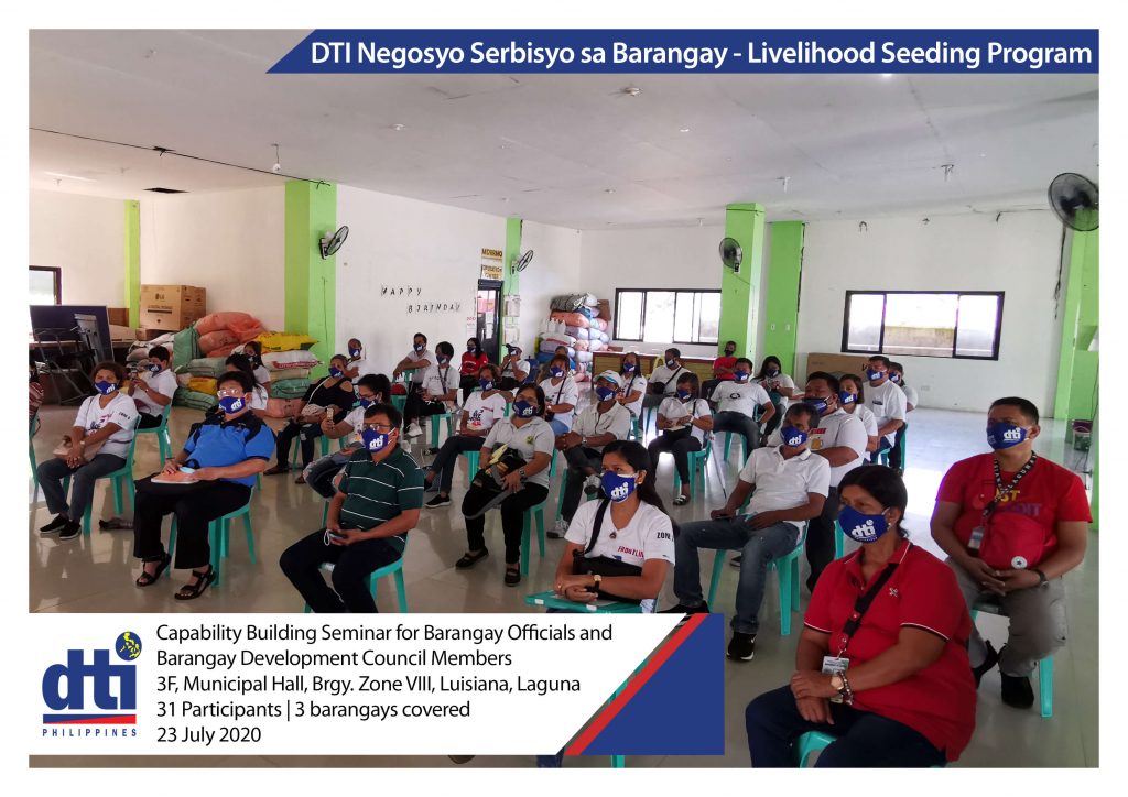 DTI Negosyo sa Barangay Participants
