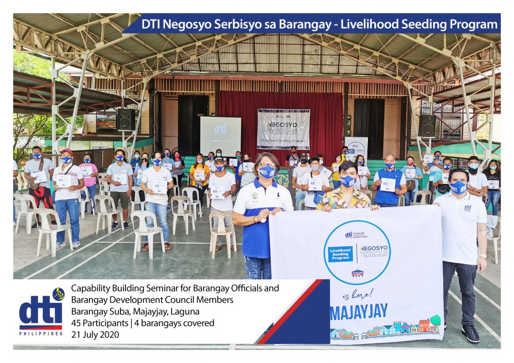 DTI Negosyo Serbisyo sa Barangay participants