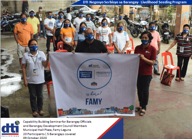 DTI NSB-LSP Beneficiaries from Famy, Laguna