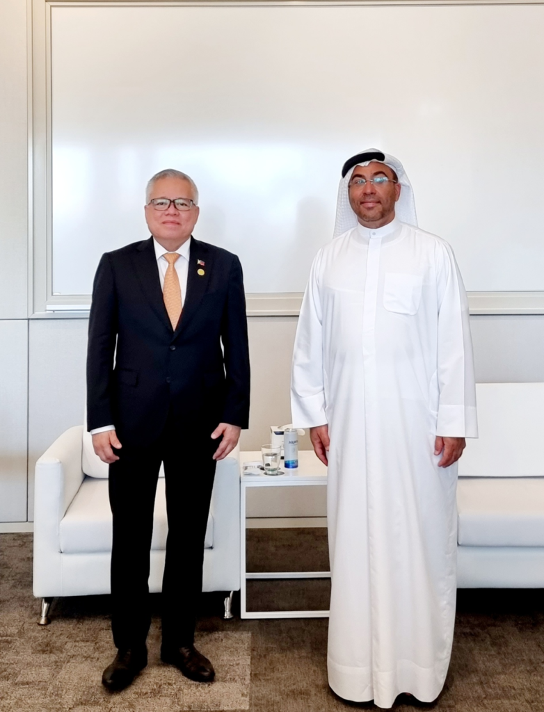  Trade Secretary Ramon Lopez and Minister of State Ahmed bin Ali Al Sayegh 