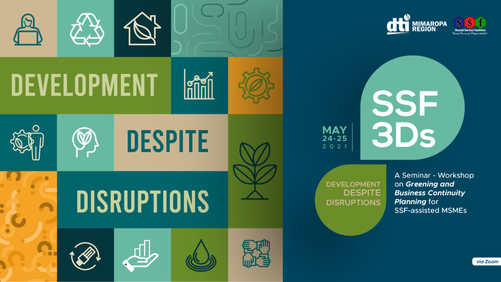 Development Despite Disruption: SSF 3Ds, A seminar-workshop on greening and BCP