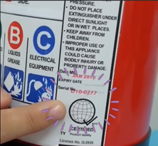 PS or ICC marks in fire extinguishers signify that the product is of quality and is safe to use.