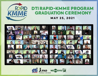 Five farmer organizations and agri-business in Northern Mindanao graduate in the first RAPID-KMME.
