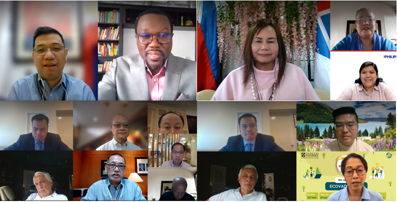 Screen grab of the participants of 2nd Online Roundtable Discussion with the World Bank on the Reconfiguration of Philippine participation in GVCs conducted on 13 July 2021