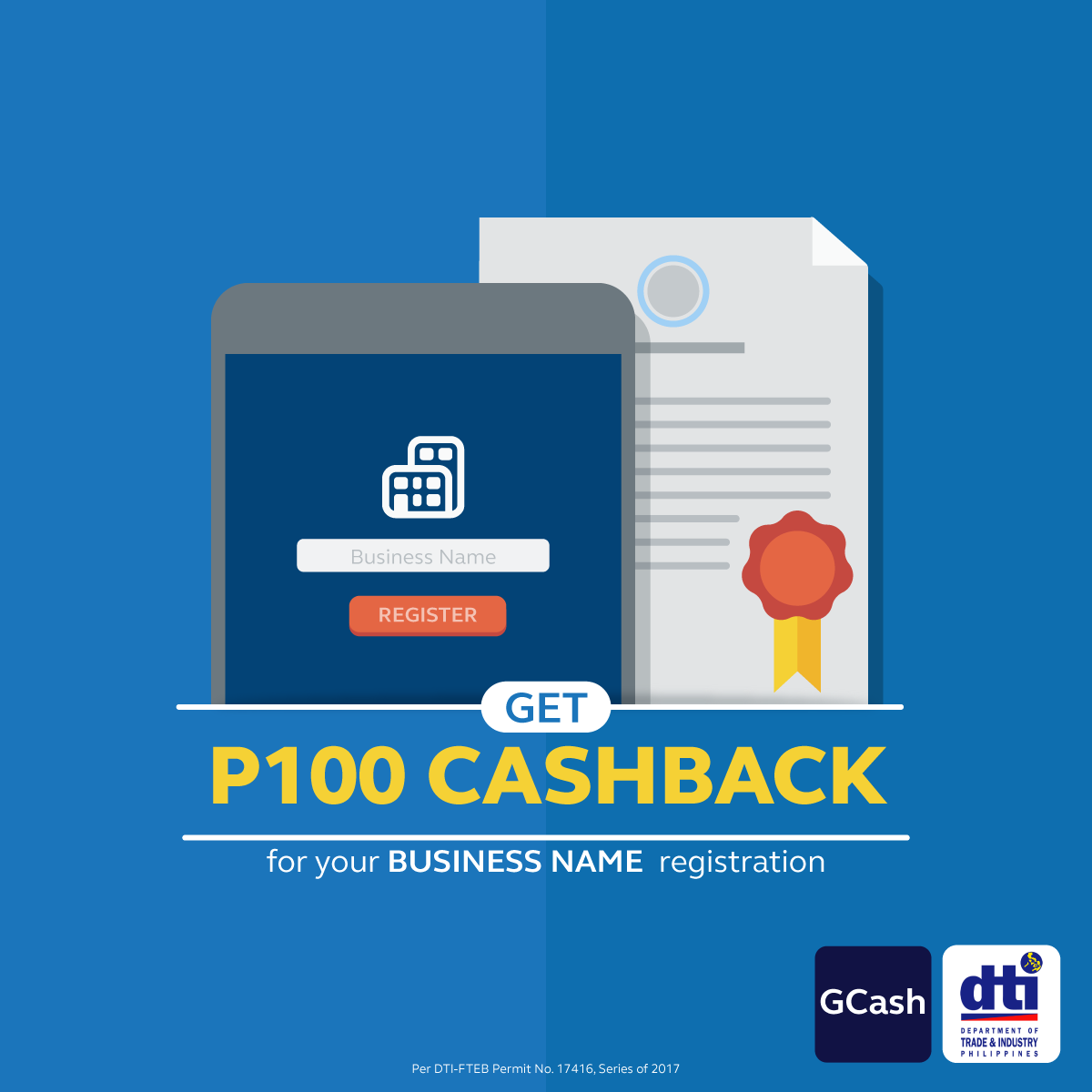 DTI P100 Cashback Promo Advertisement