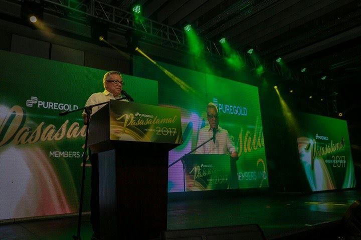 Sec. Lopez during the appreciation and awarding ceremonies of supermarket chain Puregold