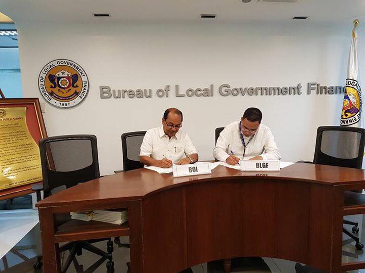 BOI signs MOA with BLGF on investor assistance