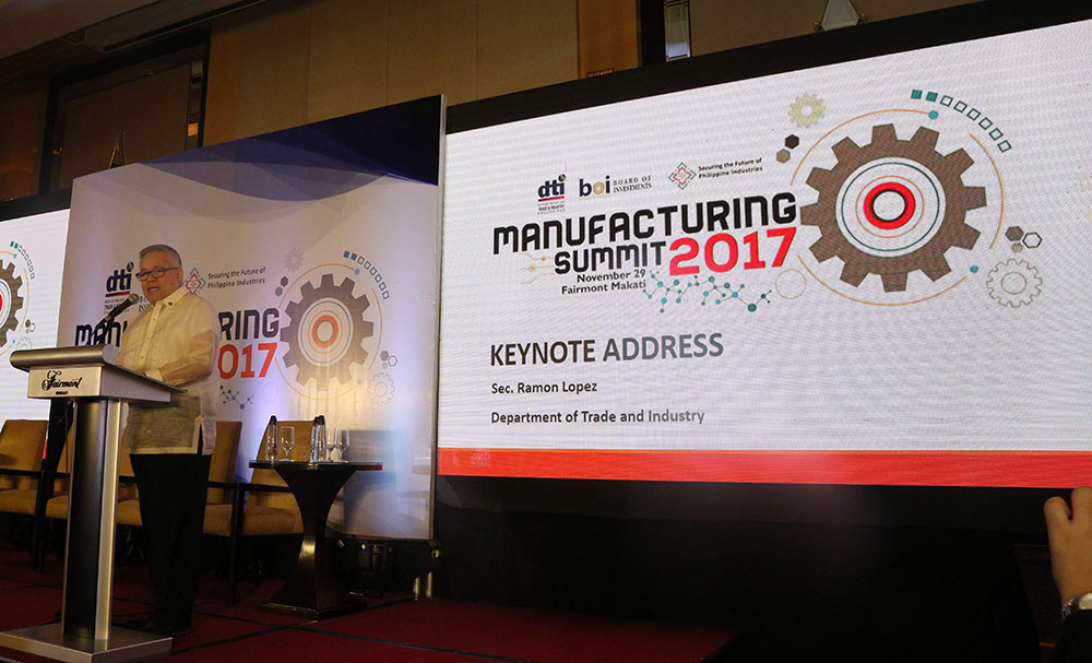 Sec Ramon Lopez at the Manufacturing Summit 2017